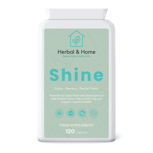 Shinee-Focus • Memory • Mental Clarity  Powered by Lion’s Mane and adaptogens to help sharpen focus